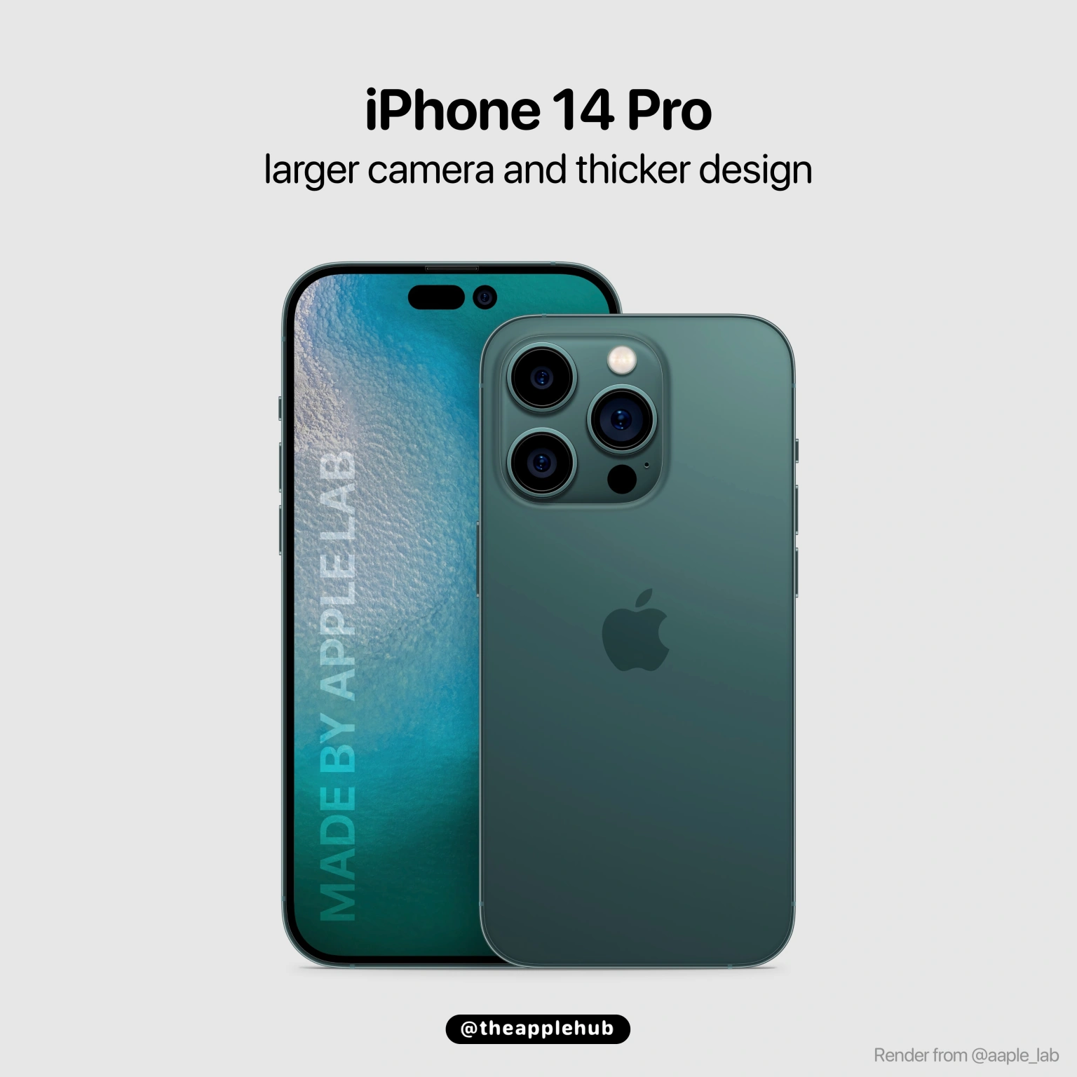iPhone 14 Pro 外观渲染图