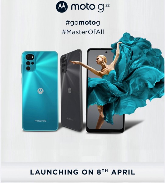 Moto G22手机将于4月8日在印度发布