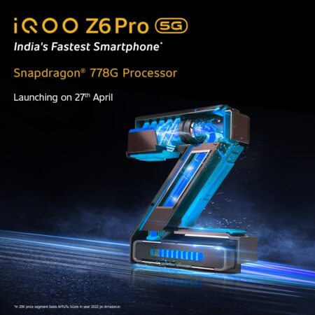 iQOO Z6 Pro 5G将于4月27日在印发布
