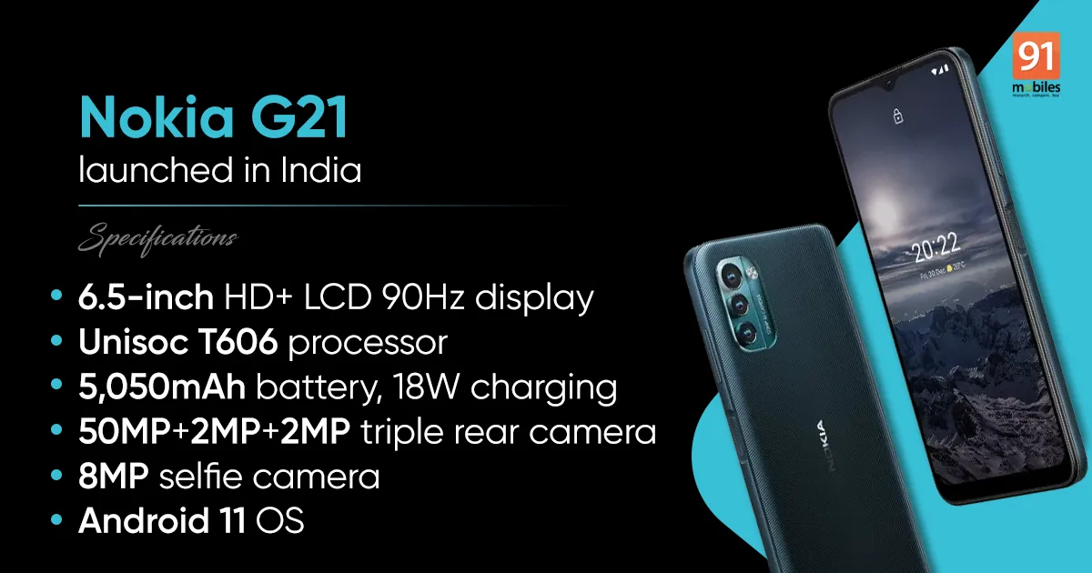 诺基亚G21新款手机在印发布