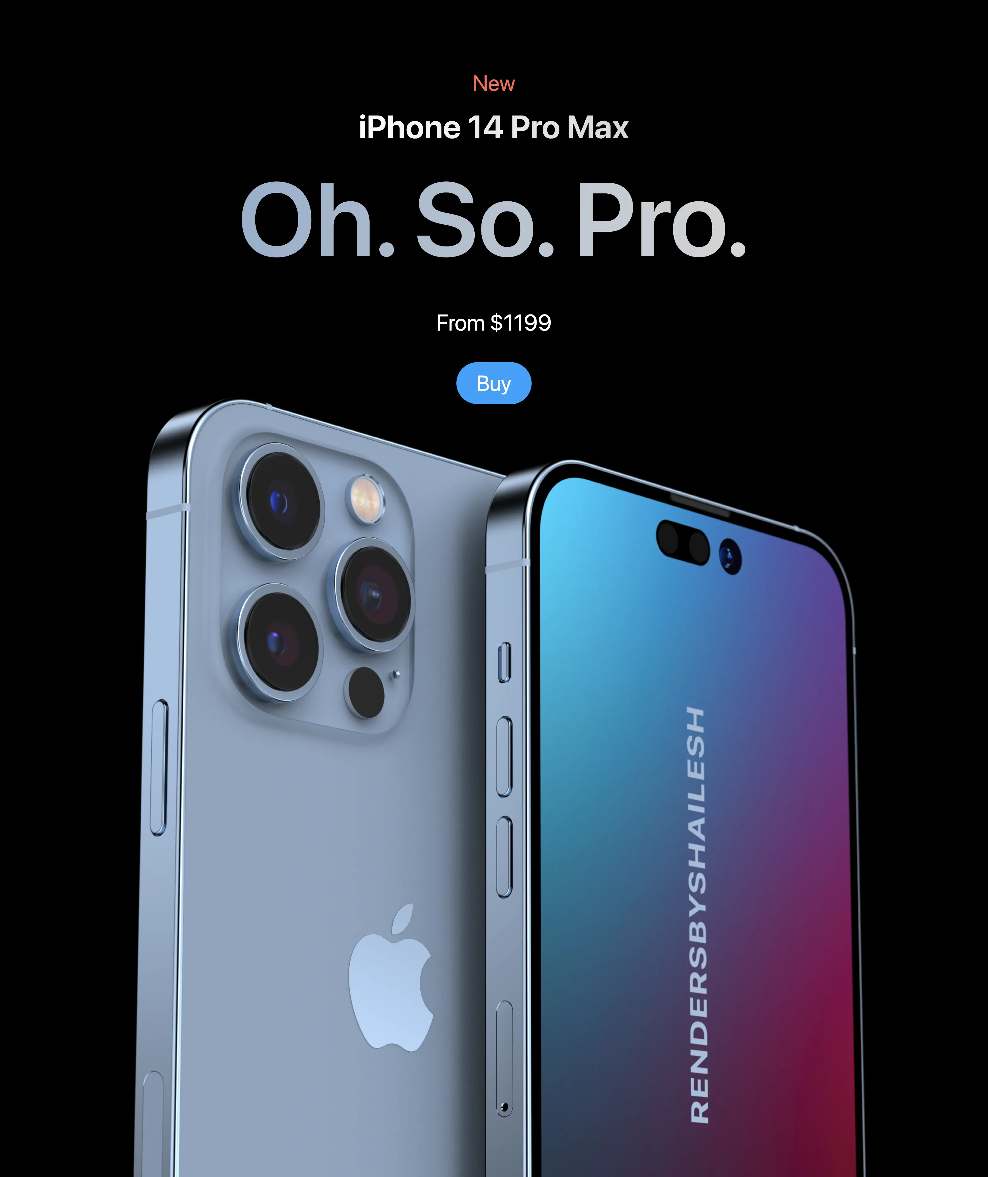 蓝色 iPhone14 Pro Max