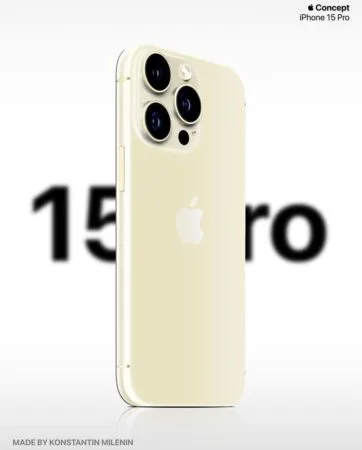 iPhone 15 Pro 金色