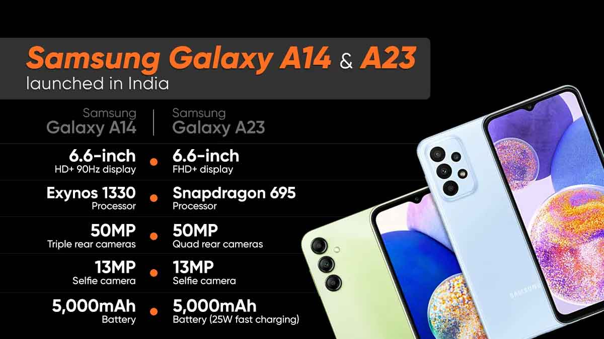 三星 Galaxy A14 & A23在印度发布