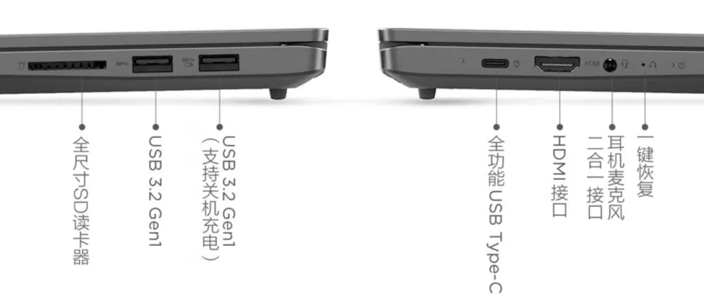 Lenovo 联想小新Air14有几个接口