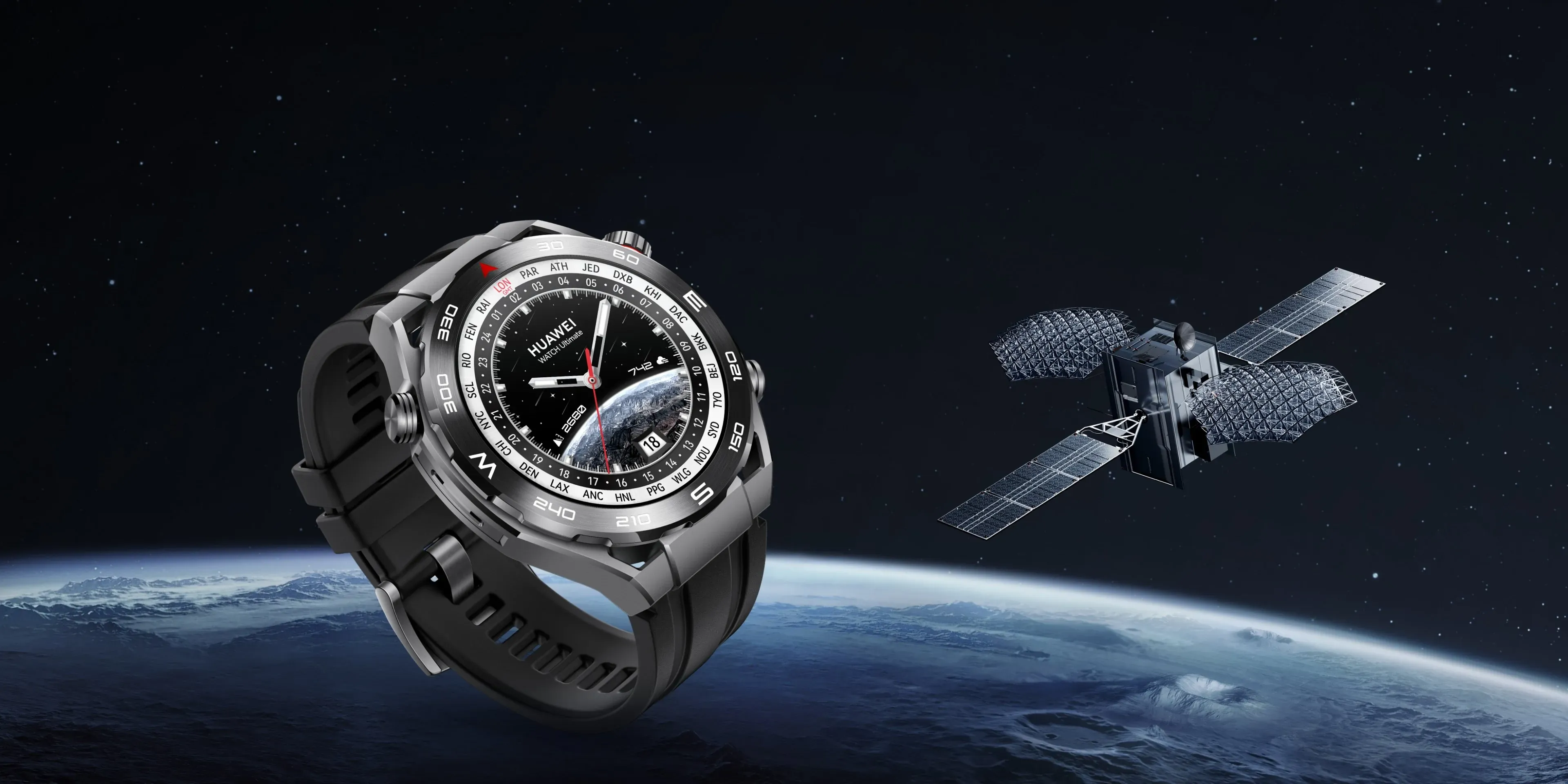 图片[2]-High-end luxury smartwatch Huawei Black Steel Diving 100m waterproof health Monitoring Watch Ultimate